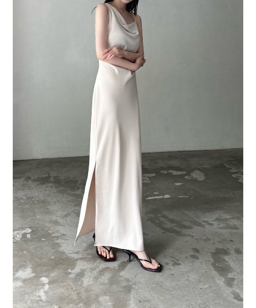 asymmetry drape cami dress（ドレス）｜celon（セロン）の