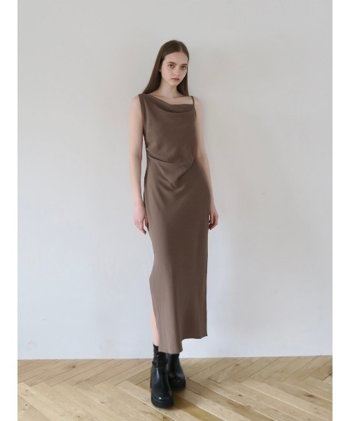 asymmetry drape cami dress velour asymmetry drape cami dress