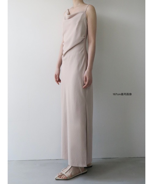 celon（セロン）の「asymmetry drape cami dress（ドレス）」 - WEAR