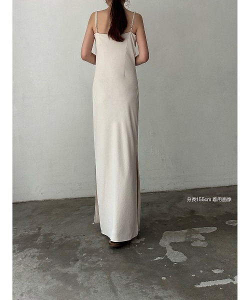 celon（セロン）の「asymmetry drape cami dress（ドレス）」 - WEAR