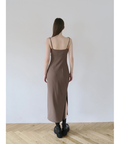 ワンピース velour asymmetry drape cami dress asymmetry drape cami dress – célon