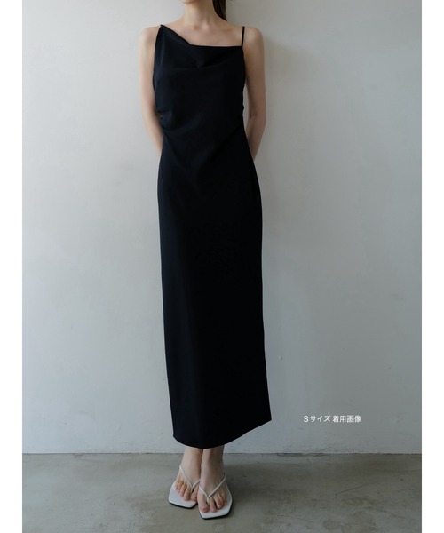 celon（セロン）の「asymmetry drape cami dress（ドレス）」 - WEAR