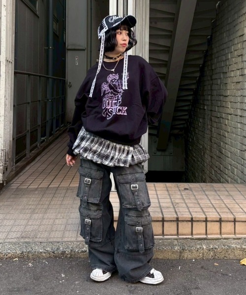 Candy Stripper（キャンディストリッパー）の「CULT SICK スウェット（スウェット・レディース・ブラック/レッド/オフホワイト・FREE）」の17枚目の写真