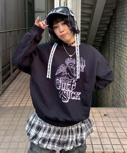 Candy Stripper（キャンディストリッパー）の「CULT SICK スウェット（スウェット・レディース・ブラック/レッド/オフホワイト・FREE）」の14枚目の写真