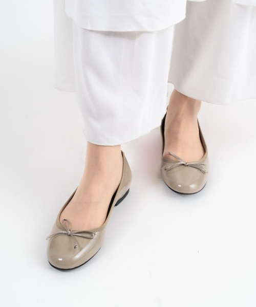 FABIO RUSCONI（ファビオルスコーニ）の「【FABIO RUSCONI/ファビオルスコーニ】バレエシューズ レザー ラウンドトゥ リボン フラット イタリア製（バレエシューズ・レディース・シルバー/グレイッシュベージュ/ブラック系その他2/ブラック/ブラウン/ゴールド/ブラック系その他・38/36/37/39）」の15枚目の写真
