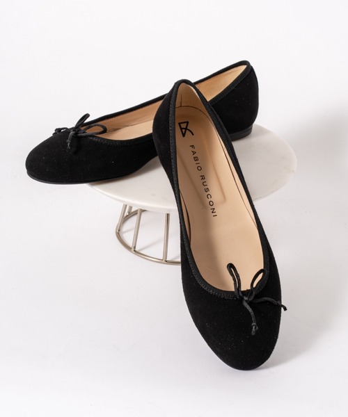 FABIO RUSCONI（ファビオルスコーニ）の「【FABIO RUSCONI/ファビオルスコーニ】バレエシューズ レザー ラウンドトゥ リボン フラット イタリア製（バレエシューズ・レディース・シルバー/グレイッシュベージュ/ブラック系その他2/ブラック/ブラウン/ゴールド/ブラック系その他・38/36/37/39）」の17枚目の写真
