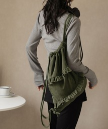 Ulysses（ユリシス）の「フリルデザインコーデュロイナップサック（バックパック/リュック）」