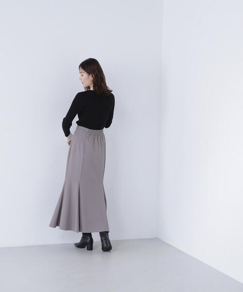 NATURAL BEAUTY BASIC(ナチュラルビューティーベーシック)の「◇【CLASSY.掲載】襟付ベーシックリブニット(ニット/セーター・レディース・ベージュ系その他/ブラック系その他/グレー系その他・FREE)」の11枚目の写真