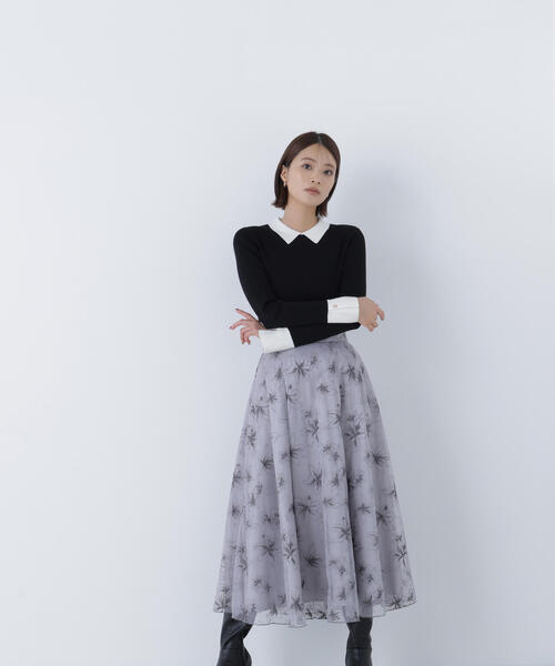 NATURAL BEAUTY BASIC(ナチュラルビューティーベーシック)の「◇【CLASSY.掲載】襟付ベーシックリブニット(ニット/セーター・レディース・ベージュ系その他/ブラック系その他/グレー系その他・FREE)」の13枚目の写真