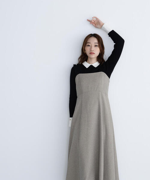 NATURAL BEAUTY BASIC(ナチュラルビューティーベーシック)の「◇【CLASSY.掲載】襟付ベーシックリブニット(ニット/セーター・レディース・ベージュ系その他/ブラック系その他/グレー系その他・FREE)」の15枚目の写真
