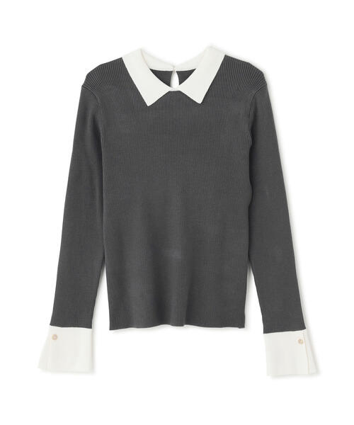 NATURAL BEAUTY BASIC(ナチュラルビューティーベーシック)の「◇【CLASSY.掲載】襟付ベーシックリブニット(ニット/セーター・レディース・ベージュ系その他/ブラック系その他/グレー系その他・FREE)」の17枚目の写真
