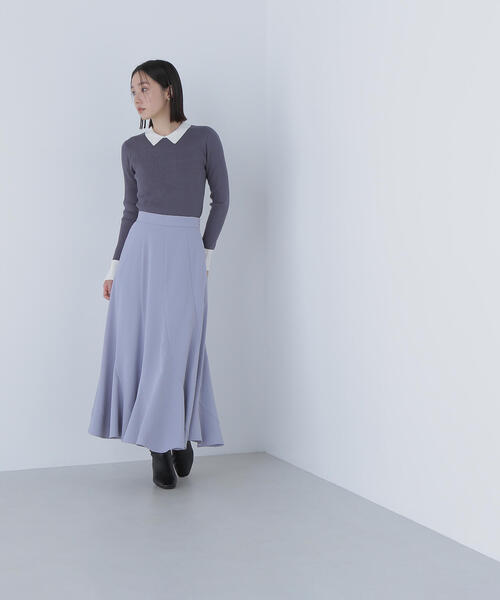 NATURAL BEAUTY BASIC(ナチュラルビューティーベーシック)の「◇【CLASSY.掲載】襟付ベーシックリブニット(ニット/セーター・レディース・ベージュ系その他/ブラック系その他/グレー系その他・FREE)」の20枚目の写真