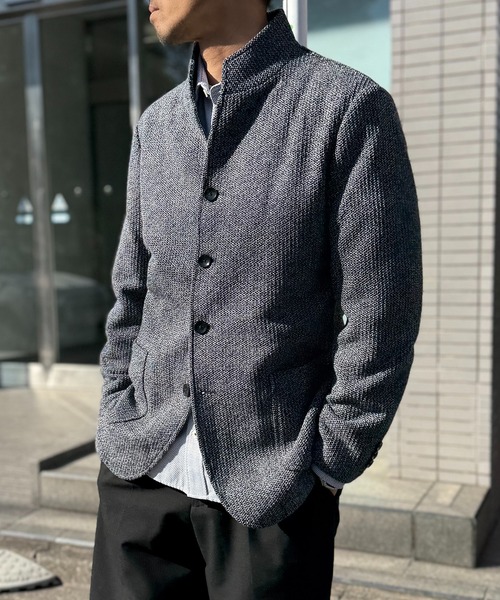 ikka（イッカ）の「GOKU楽ワークラッセルスタンドジャケット（カバーオール・メンズ・グレー/ネイビー・M/L/XL/S）」の2枚目の写真