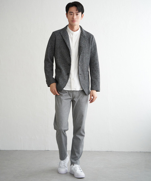 ikka（イッカ）の「GOKU楽ワークラッセルスタンドジャケット（カバーオール・メンズ・グレー/ネイビー・M/L/XL/S）」の4枚目の写真