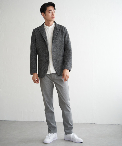 ikka（イッカ）の「GOKU楽ワークラッセルスタンドジャケット（カバーオール・メンズ・グレー/ネイビー・M/L/XL/S）」の5枚目の写真