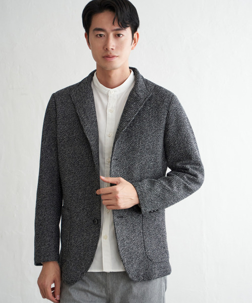 ikka（イッカ）の「GOKU楽ワークラッセルスタンドジャケット（カバーオール・メンズ・グレー/ネイビー・M/L/XL/S）」の3枚目の写真