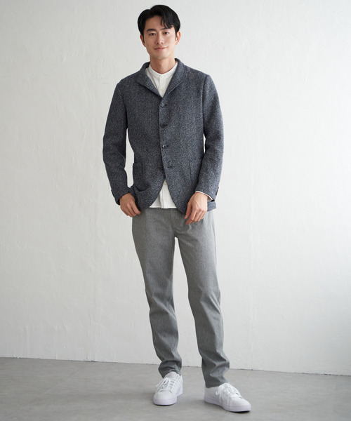 ikka（イッカ）の「GOKU楽ワークラッセルスタンドジャケット（カバーオール・メンズ・グレー/ネイビー・M/L/XL/S）」の9枚目の写真