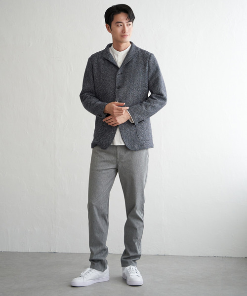 ikka（イッカ）の「GOKU楽ワークラッセルスタンドジャケット（カバーオール・メンズ・グレー/ネイビー・M/L/XL/S）」の10枚目の写真