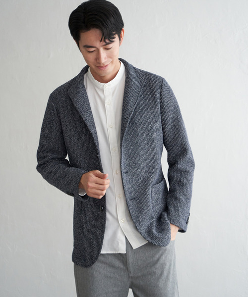 ikka（イッカ）の「GOKU楽ワークラッセルスタンドジャケット（カバーオール・メンズ・グレー/ネイビー・M/L/XL/S）」の7枚目の写真