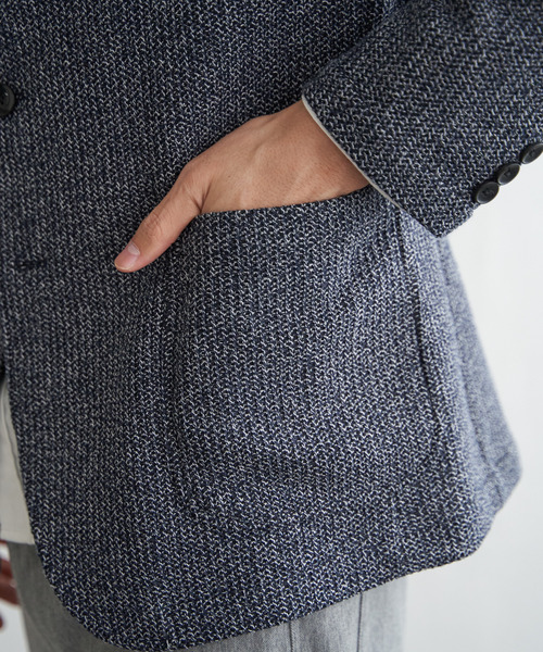 ikka（イッカ）の「GOKU楽ワークラッセルスタンドジャケット（カバーオール・メンズ・グレー/ネイビー・M/L/XL/S）」の17枚目の写真