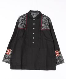 チャイハネ(チャイハネ)の【チャイハネ】ヤオリ異素材パッチワークMEN'Sトップス(その他トップス)