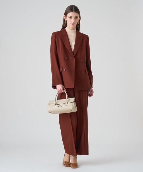 ANAYI(アナイ)の「【セットアップ対応商品】マットクロスピークドラペル ジャケット(テーラードジャケット・レディース・ブラック/ブラウン/キャメル・38/36)」の20枚目の写真