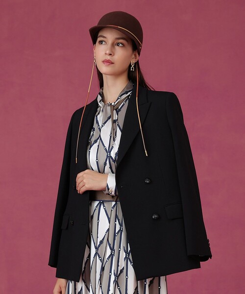 ANAYI(アナイ)の「【セットアップ対応商品】マットクロスピークドラペル ジャケット(テーラードジャケット・レディース・ブラック/ブラウン/キャメル・38/36)」の22枚目の写真