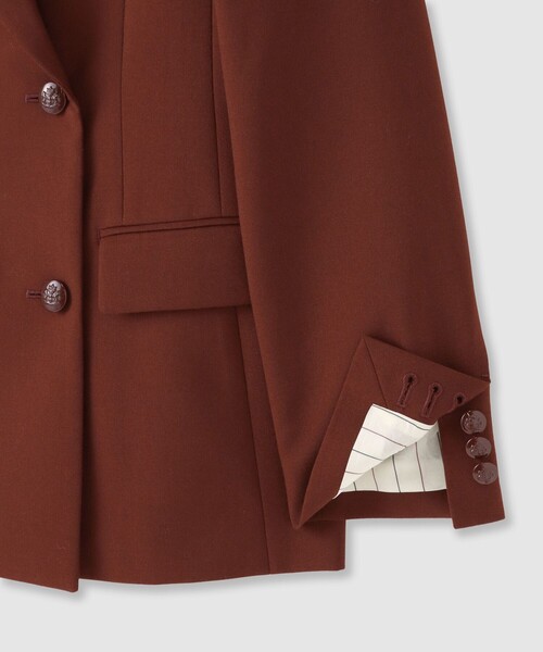 ANAYI(アナイ)の「【セットアップ対応商品】マットクロスピークドラペル ジャケット(テーラードジャケット・レディース・ブラック/ブラウン/キャメル・38/36)」の7枚目の写真