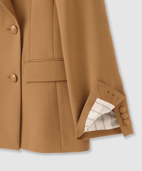 ANAYI(アナイ)の「【セットアップ対応商品】マットクロスピークドラペル ジャケット(テーラードジャケット・レディース・ブラック/ブラウン/キャメル・38/36)」の12枚目の写真