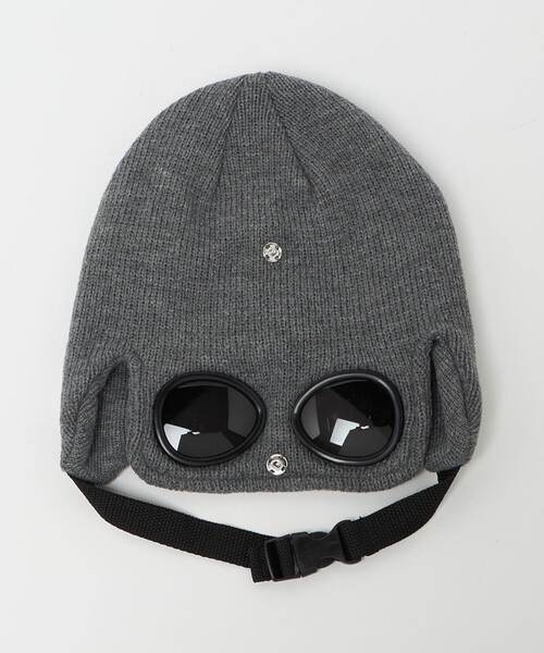 THE PARK SHOP（ザパークショップ）の「＜THE PARK SHOP＞ゴーグル スノー キャップ / キッズ（ニットキャップ/ビーニー・キッズ・グレー系/ブラック・FREE）」の2枚目の写真