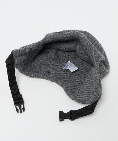 THE PARK SHOP（ザパークショップ）の「＜THE PARK SHOP＞ゴーグル スノー キャップ / キッズ（ニットキャップ/ビーニー・キッズ・グレー系/ブラック・FREE）」の4枚目の写真