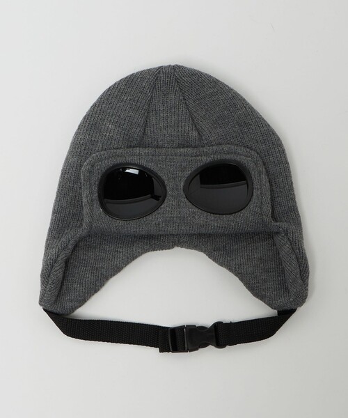 THE PARK SHOP（ザパークショップ）の「＜THE PARK SHOP＞ゴーグル スノー キャップ / キッズ（ニットキャップ/ビーニー・キッズ・グレー系/ブラック・FREE）」の8枚目の写真