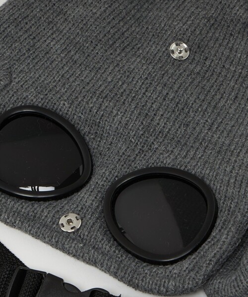 THE PARK SHOP（ザパークショップ）の「＜THE PARK SHOP＞ゴーグル スノー キャップ / キッズ（ニットキャップ/ビーニー・キッズ・グレー系/ブラック・FREE）」の9枚目の写真