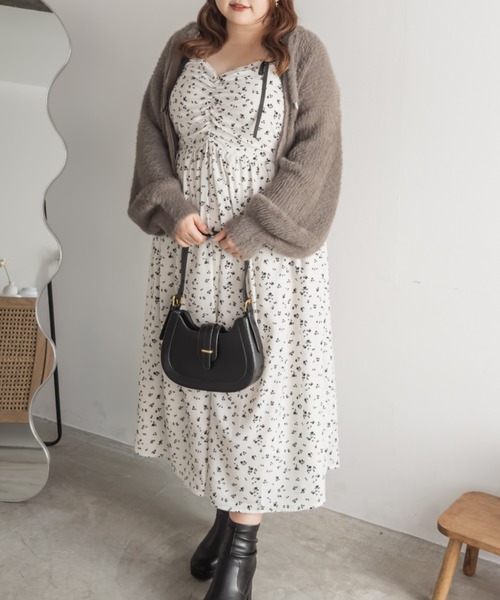 CLETTE（クレット）の「CLETTEオリジナルシャギーニットダブルジップパーカー（パーカー・レディース・ライトグレー/ピンク/ブラウン/チャコールグレー・LL/3L/4L）」の19枚目の写真