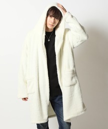 ARCADE | 外もOK 着る毛布 両面シャギー フード ロングカーディガン LOCK HEAVEN(ガウン/バスローブ)