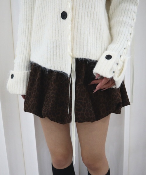 CECIL McBEE(セシルマクビー)の「ファー付きニットカーディガン(ニット/セーター・レディース・アイボリー/グレー/ベージュ・FREE)」の14枚目の写真