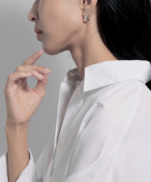 LAH（エルエーエイチ）の「フープピアス（ピアス（両耳用）・レディース・シルバー・ONE SIZE）」の8枚目の写真