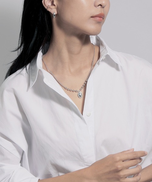 LAH（エルエーエイチ）の「フープピアス（ピアス（両耳用）・レディース・シルバー・ONE SIZE）」の9枚目の写真