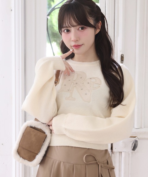 one after another NICE CLAUP（ワンアフターアナザーナイスクラップ）の「アソートニット（ニット/セーター・レディース・レッド/グレー/ネイビー/ホワイト・FREE）」の2枚目の写真