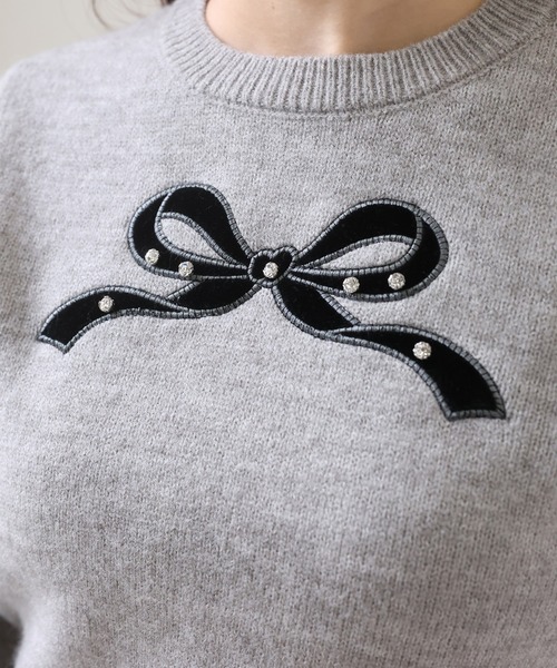 one after another NICE CLAUP（ワンアフターアナザーナイスクラップ）の「アソートニット（ニット/セーター・レディース・レッド/グレー/ネイビー/ホワイト・FREE）」の5枚目の写真