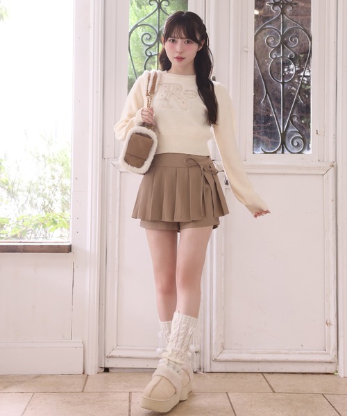 one after another NICE CLAUP（ワンアフターアナザーナイスクラップ）の「アソートニット（ニット/セーター・レディース・レッド/グレー/ネイビー/ホワイト・FREE）」の7枚目の写真