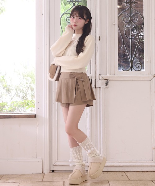 one after another NICE CLAUP（ワンアフターアナザーナイスクラップ）の「アソートニット（ニット/セーター・レディース・レッド/グレー/ネイビー/ホワイト・FREE）」の8枚目の写真