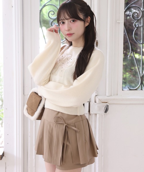 one after another NICE CLAUP（ワンアフターアナザーナイスクラップ）の「アソートニット（ニット/セーター・レディース・レッド/グレー/ネイビー/ホワイト・FREE）」の16枚目の写真