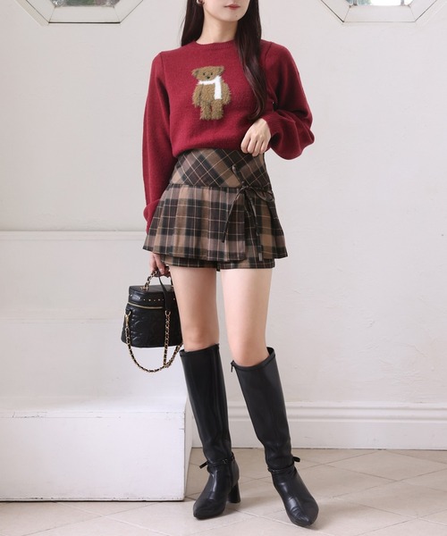 one after another NICE CLAUP（ワンアフターアナザーナイスクラップ）の「アソートニット（ニット/セーター・レディース・レッド/グレー/ネイビー/ホワイト・FREE）」の21枚目の写真