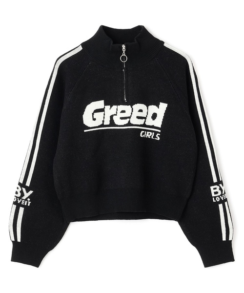 by LOVEiT(バイラビット)の「ハーフジップニット(ニット/セーター・キッズ・ブラック/グリーン/レッド・120cm/160cm/130cm/150cm/140cm)」の2枚目の写真