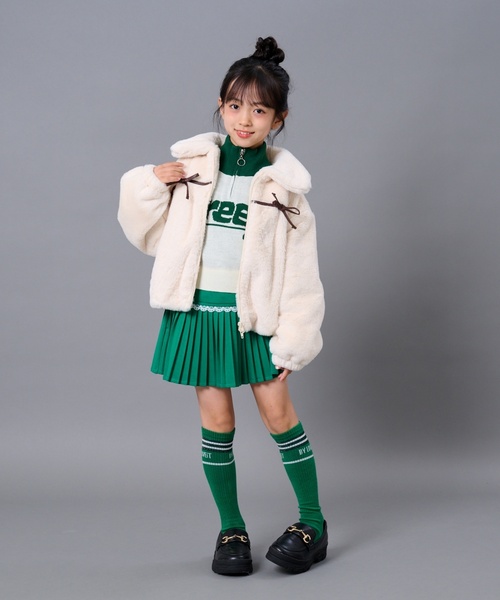 by LOVEiT(バイラビット)の「ハーフジップニット(ニット/セーター・キッズ・ブラック/グリーン/レッド・120cm/160cm/130cm/150cm/140cm)」の5枚目の写真