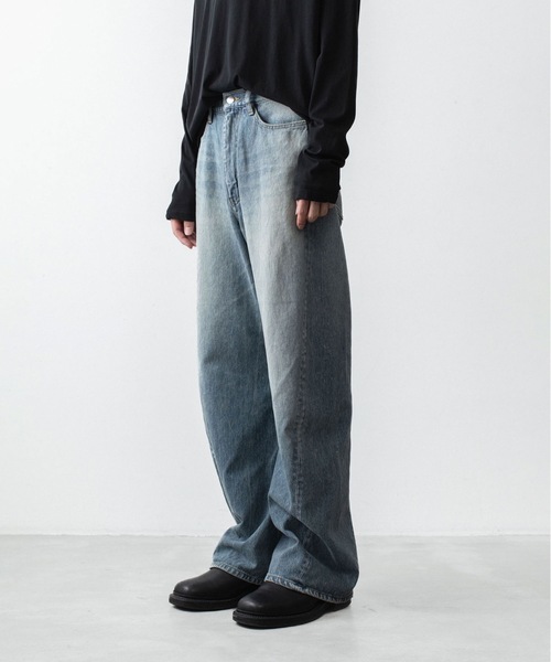 ATTACHMENT(アタッチメント)の「13OZ デニム 3Dジーンズ / 13OZ DENIM 3D JEANS(デニムパンツ・メンズ・ブラック/ライトインディゴブルー・3/2/1)」の12枚目の写真