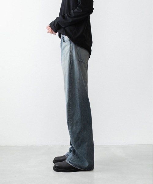 ATTACHMENT(アタッチメント)の「13OZ デニム 3Dジーンズ / 13OZ DENIM 3D JEANS(デニムパンツ・メンズ・ブラック/ライトインディゴブルー・3/2/1)」の13枚目の写真