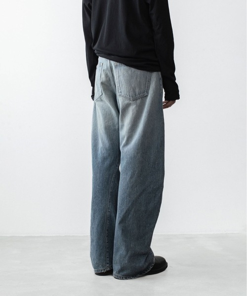 ATTACHMENT(アタッチメント)の「13OZ デニム 3Dジーンズ / 13OZ DENIM 3D JEANS(デニムパンツ・メンズ・ブラック/ライトインディゴブルー・3/2/1)」の14枚目の写真