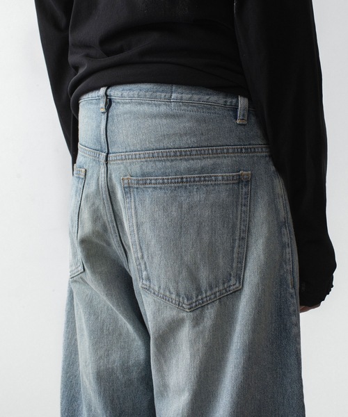 ATTACHMENT(アタッチメント)の「13OZ デニム 3Dジーンズ / 13OZ DENIM 3D JEANS(デニムパンツ・メンズ・ブラック/ライトインディゴブルー・3/2/1)」の17枚目の写真